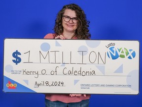 Kerry O'Connor of Caledonia won a $1 million Lotto Max