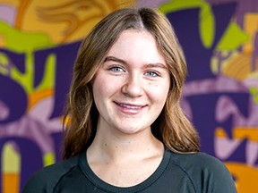 Zara Belanger-Pepper, 18, of Chatham, is one of only seven Wilfrid Laurier University students to earn the prestigious Laurier Scholars Award for first-year students, worth $40,000. PHOTO submitted