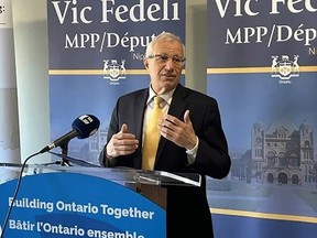 Nipissing MPP Vic Fedeli announced the provincial government will be expanding the use of advanced wood construction like mass timber to help build homes faster while supporting good-paying jobs in forestry.