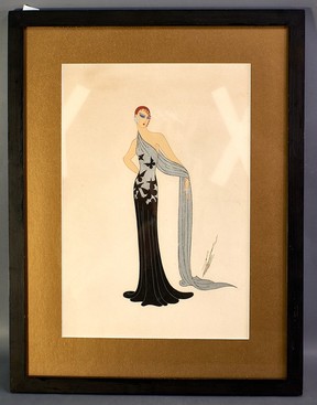 Erte costume sketch