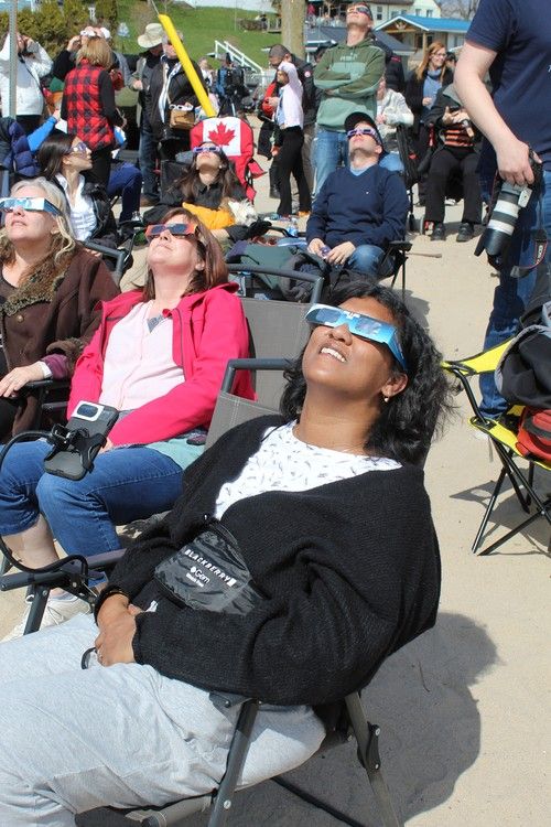 Solar eclipse: Families, friends gather for once-in-a-lifetime