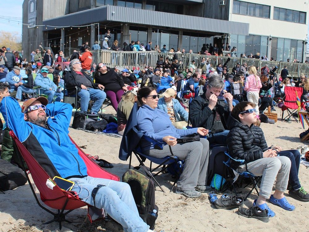 Solar eclipse: Families, friends gather for once-in-a-lifetime