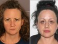 Nicole Kathleen Barrett, left, of Whitecourt and Sherina Maria Handsor of Sandy Beach were each charged with failure to provide necessities of life and assault. Alberta RCMP are investigating alleged child abuse relating to allegations of incidents between 2005 and 2011.