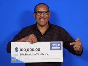 Ethelbert Jean-Pierre of Sudbury is $100,000 richer after winning with Instant Golf Pursuit.