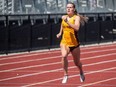 Payton Sabourin of Chatham, Ont., runs for the Central Michigan University track and field team. (CMU Athletics)