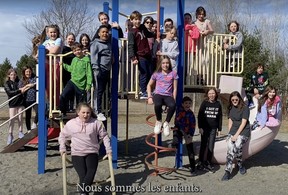In keeping with the theme of this year's Catholic Education Week, We are Called to Love, students from Ecole St. Augustin in Garson shared their interpretation of the song ‘Nous sommes le monde’ (‘We are the world’).