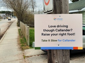Callander initiates "Take it Slow" driving campaign