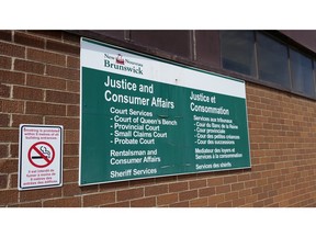 sign at courthouse