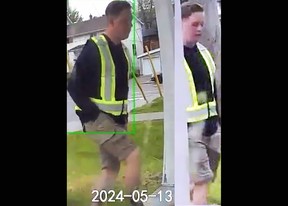 A suspect who went by the name “Tony” wanted in connection to a paving scam in Kingston, Ont. on Monday, May 13, 2024. (Supplied by the Kingston Police)