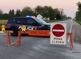 Chatham-Kent police seal Charing Cross Road near Horton Line, where two pedestrians were killed in a crash Saturday evening. (Trevor Terfloth/The Daily News)
