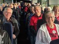 Sixty Durham residents took a bus to Queen's Park Wednesday to show support from the Save the Durham Hospital committee and its fight to keep 10 inpatient beds at the Durham hospital. Photo from Save the Durham Hospital