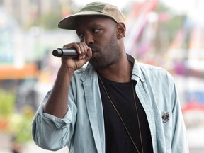 London hip hop artist Shad performs during a soundcheck on the main stage at Western Fair on Thursday September 11, 2014. (File photo)