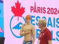 Gavin Schinkelshoek of Pain Court, Ont., prepares to race at the 2024 Canadian Olympic swimming trials in Toronto. (Supplied Photo)