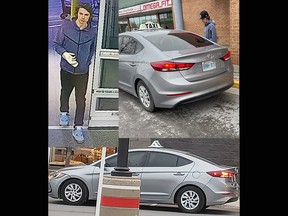 An individual wanted by Kingston Police after an attempted distraction theft in Kingston, Ont., on Tuesday, April 30, 2024.