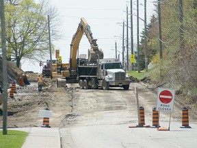 Work begins on reconstruction of Alpha Street in Owen Sound. The road will be closed for the duration of the work, expected to be complete in December.