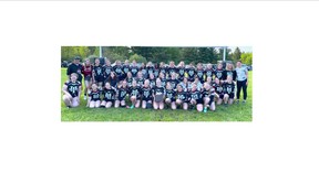 Simcoe's Holy Trinity Catholic High School are the AABHN girls rugby champions.