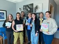 Lo-Anne Chan, second from left, is shown in this supplied photo with staff at the Bluewater Health Maternal Infant Child program in Sarnia. Chan recently dropped off comfort kits for families experiencing the loss of babies at the hospital.