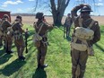 Members of the Canadian Great War Society take part in an event in April. The group will be part of the Oil Museum Great War Weekend at the museum in Oil Springs.