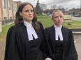 Assistant Crown attorneys Kaely Whillans (left) and Alayna Jay successfully prosecuted Liam Stinson for three counts of first-degree murder. Harold Carmichael/The Sudbury Star