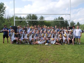 Brantford Collegiate Institute won the AABHN senior boys rugby championship Wednesday with a 29-12 win over St. John's College. CHRIS ABBOTT