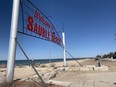 The landmark sign at Sauble Beach is seen in this file photo. An area of beach north of sign, extending to about 6th Street North, is the subject an appeal of an April 2023 court decision in favour of Saugeen First Nation. (The Sun Times/Postmedia Network)