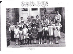 Ryerson Public School's 1954 kindergarten classes are having a reunion on Sept. 3, 2024 in Owen Sound. Shown is the afternoon kindergarten class: Front Row, L to R: Diane Seguin, Lenore Johnson, Phylis Smith, ?, Mary Tassoni, Cathy Kirk, Donna Beatty, Sue Hurley, Sharon Slater.