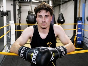 Cooper Wright is pictured at the Kent Athletic Youth Organization boxing club in Chatham, Ont., on Wednesday, June 19, 2024. Mark Malone/Chatham Daily News/Postmedia Network