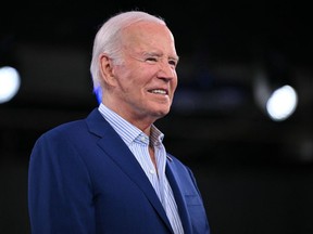 U.S. President Joe Biden attends a post-debate rally in Raleigh, North Carolina, on June 28. His incoherence during the debate with Donald Trump Thursday has Democrats worried.