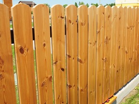 Stock photo of a wooden fence
