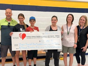 St. Charles Elementary raises more than $11,000 in the annual Jonathan Hetu Walk for Northern Ontario Families of Children with Cancer