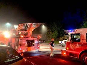Kingston firefighters respond to a house fire on Splinter Court