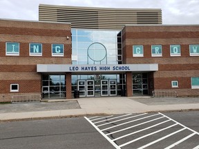 Leo Hayes High School in Fredericton is pictured here.