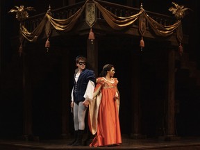 Jonathan Mason as Romeo and Vanessa Sears as Juliet