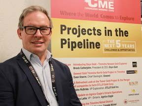 Mark Selby before speaking at the Canadian Mining Expo 2024