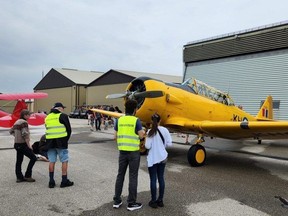 FlightFest visitors could view a number of aircraft on display at the Chatham-Kent airport on Saturday. There were many other activities, as well as entertainment and vendors, throughout the day. (Trevor Terfloth/The Daily News)