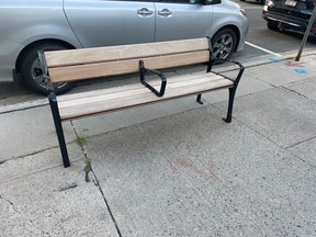 Homeless and inclusion advocates in the Fredericton area say the new benches recently installed downtown by the city are 'anti-homeless,' and the armrest in the centre deters people from using them.