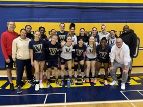 Fast-rising sisters Syla and Savannah Swords joined pro player Samantha Cooper and members of the Laurentian University women's basketball program for a recent session in the Ben Avery Gym in Sudbury.