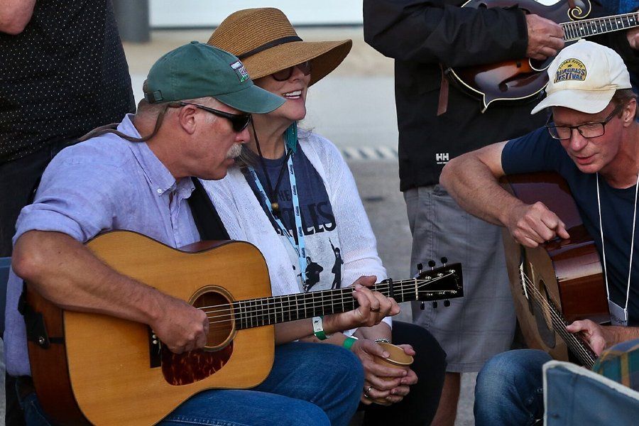 Festival go-ers at Blueberry Music Festival.