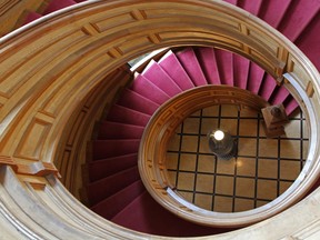 illustration - spiral staircase in the legislature