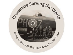 A logo for the Billy Bishop Museum's new exhibit, a salute to the 100th anniversary of the creation of the Royal Canadian Air Force. Logo submitted.