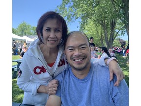 Gilbert Chua and his wife Liberty, are longtime residents of Brantford who attend the city's Canada Day celebrations every year. The couple are from the Philippines but have been in Canada for 30 years and living in Brantford for the past 21. Vincent Ball/Brantford Expositor