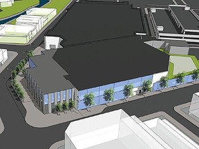 A concept drawing is shown for the proposed Chatham-Kent community hub, which would involve the moving of the Civic Centre, Chatham library and Chatham-Kent Museum to a portion of the Downtown Chatham Centre. (Supplied)
