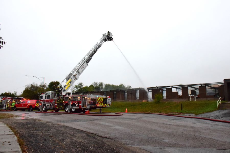 Elliot Lake Fire Department responds to a fire at 50 Roman Avenue ...