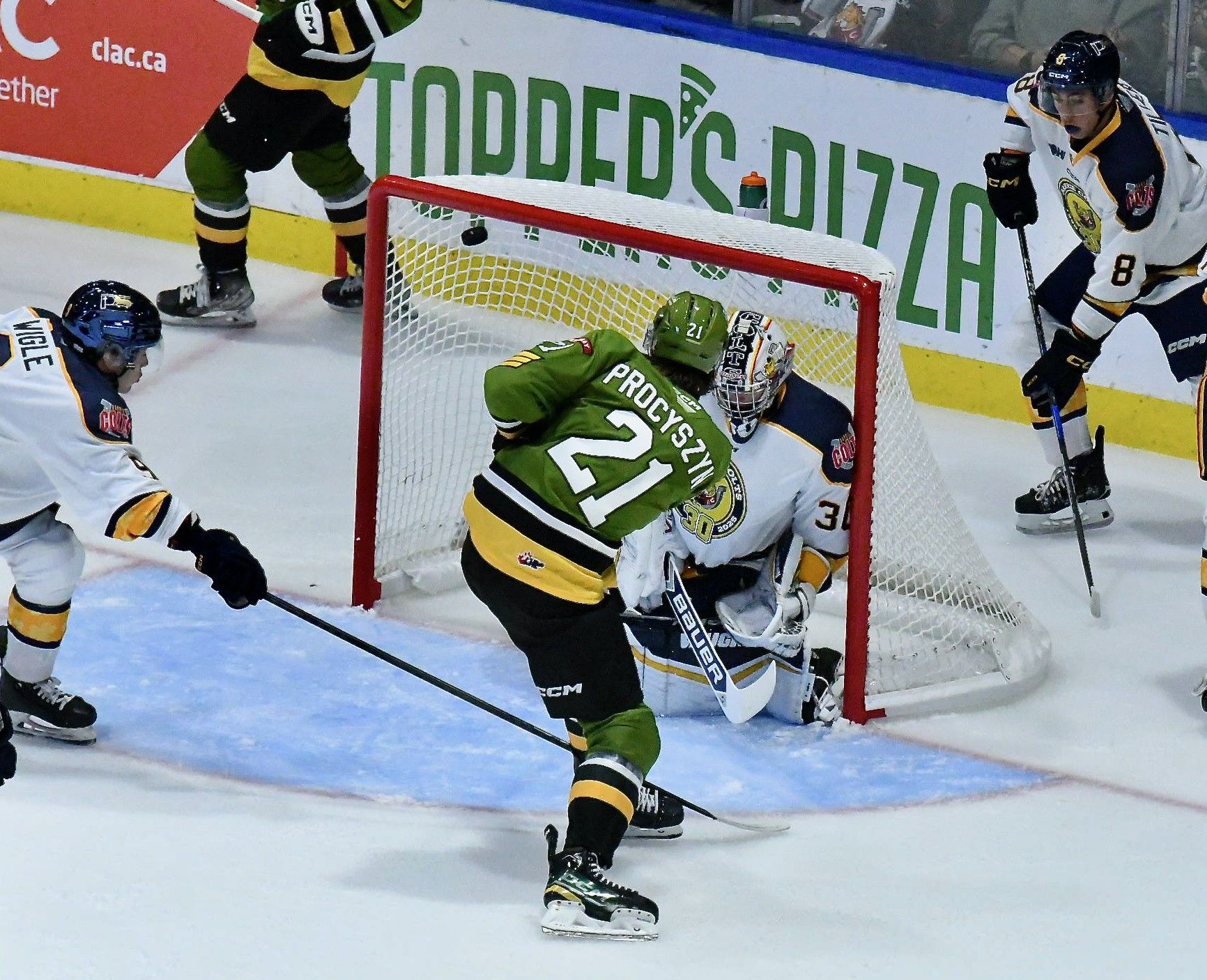 Battalion saddle the Colts with a loss in Barrie Saturday night North