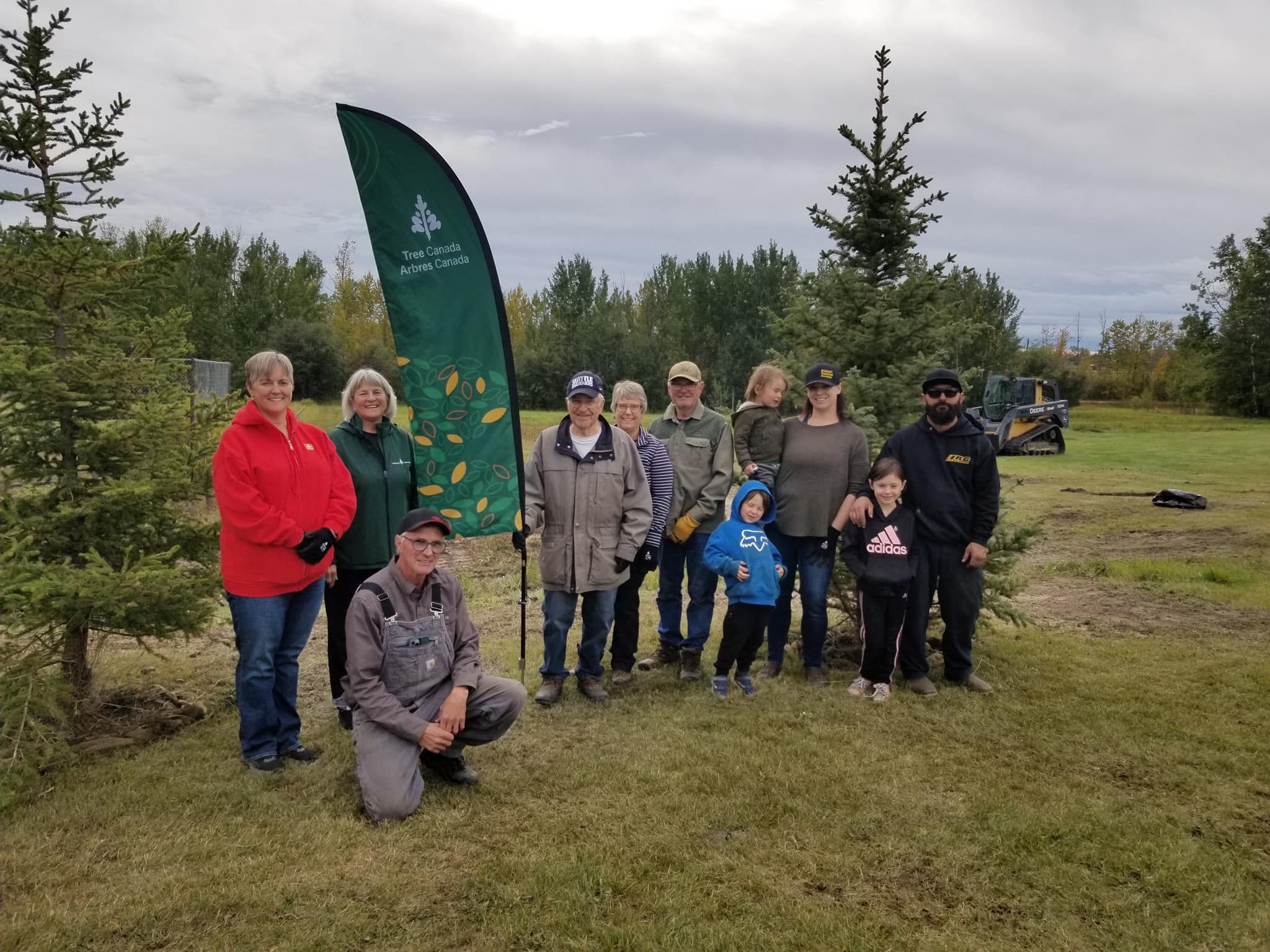 Valleyview Home Hardware participates in tree planting Fort Mcmurray