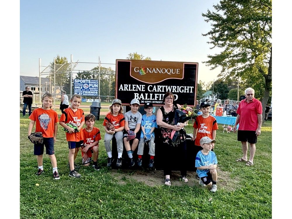 New sign at refurbished Gan baseball field Kingston/Frontenac This Week
