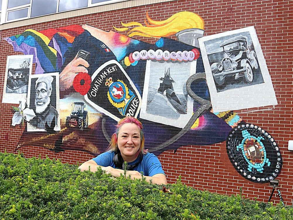 Colourful mural added to ChathamKent police headquarters The Londoner