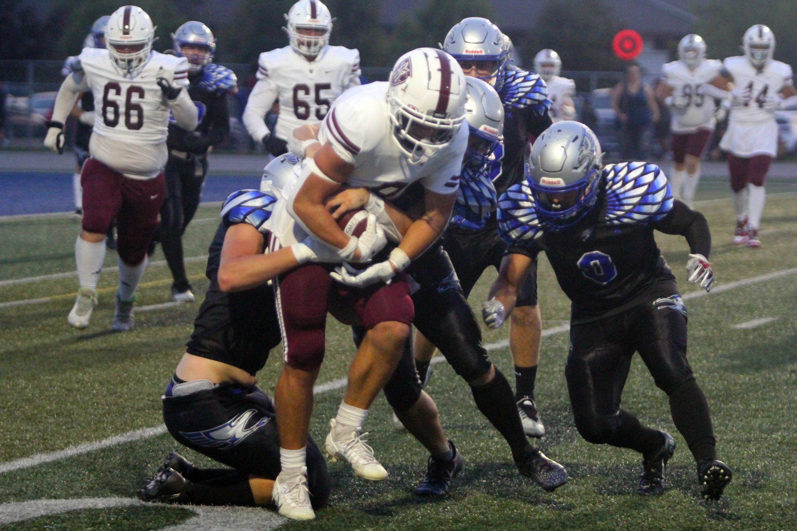 St. Mary's Knights and Superior Heights Steelhawks in Sault football ...