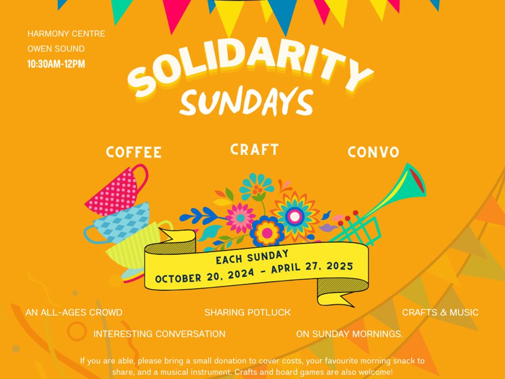 Sunday morning hangouts return to the Harmony Centre this weekend