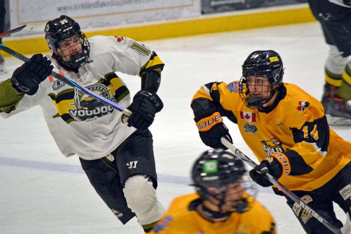Slow start but a fast finish for the Voodoos in Kirkland Lake